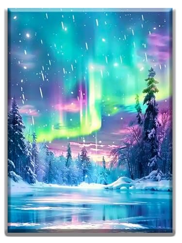 Diamond Painting Erwachsene, 5D Diamant Painting Bilder DIY Mosaikherstellung Bastelset, 30 X 40cm Diamond Painting Set für Erwachsene Kinder, Geschenke und Wandbilder Wohnzimmer, Gletscher Aurora Diamond Painting Erwachsene, 5D Diamant Painting Bilder DIY Mosaikherstellung Bastelset, 30 X 40cm Diamond Painting Set für Erwachsene Kinder, Geschenke und Wandbilder Wohnzimmer, Gletscher Aurora von MFSIHZT