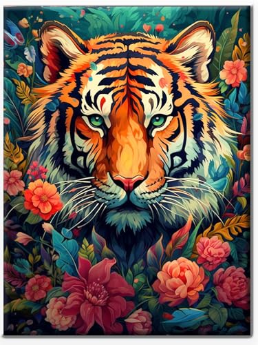 MFSIHZT Diamond Painting Erwachsene, 5D Diamant Painting Bilder DIY Mosaikherstellung Bastelset, 30 X 40cm Diamond Painting Set für Erwachsene Kinder, Geschenke und Wandbilder Wohnzimmer, Tiger MFSIHZT Diamond Painting Erwachsene, 5D Diamant Painting Bilder DIY Mosaikherstellung Bastelset, 30 X 40cm Diamond Painting Set für Erwachsene Kinder, Geschenke und Wandbilder Wohnzimmer, Tiger von MFSIHZT