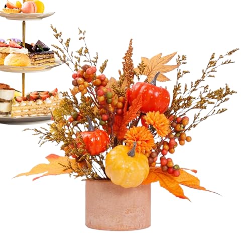 MFYOUPK Herbst-Schreibtischdekoration, Kürbis-Herbstdekoration, Tischdekoration, künstliche Pflanzen, Heimdekorationen für Halloween, Party, Schlafzimmer, Wohnzimmer, Büro, Küche, Kamin, Ernte im MFYOUPK Herbst-Schreibtischdekoration, Kürbis-Herbstdekoration, Tischdekoration, künstliche Pflanzen, Heimdekorationen für Halloween, Party, Schlafzimmer, Wohnzimmer, Büro, Küche, Kamin, Ernte im von MFYOUPK