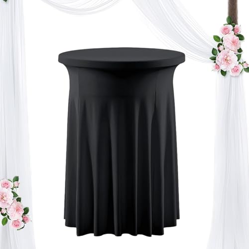 MFYOUPK Hochtisch Bezüge - Spandex Cocktail Tischdecke Hochtisch Tischdecke - Rund Tischrock Für Wohnküche Hochzeit Party Halloween Fest von MFYOUPK