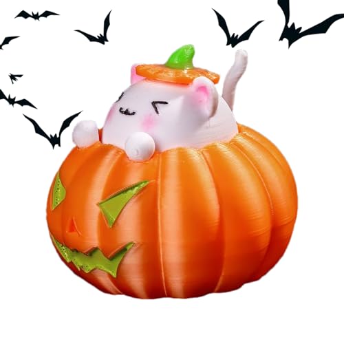 MFYOUPK Kürbis Stressball | Halloween Spielzeug Zum Drücken | Katzen Deko Aus Harz Für Schulpreise Kinder Geschenkbeutel Belohnungen Karneval von MFYOUPK