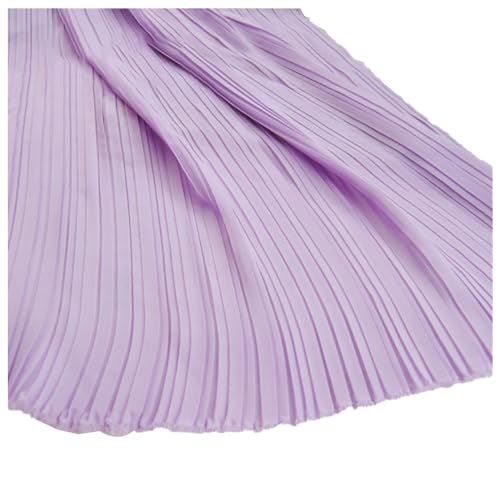 LX178 Rüschen-Organza-Stoff, plissiert, Perle, Chiffon, für Kleid, Rock, Kostüm, Nähen, Bastelmaterialien, 150 cm breit, Hellviolett, gerade 0,5 m LX178 Rüschen-Organza-Stoff, plissiert, Perle, Chiffon, für Kleid, Rock, Kostüm, Nähen, Bastelmaterialien, 150 cm breit, Hellviolett, gerade 0,5 m von MFfly