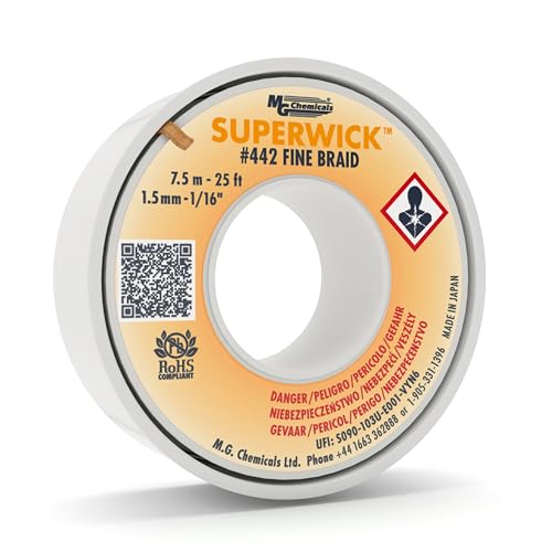 MG Chemicals #442 Fine Braid Super Wick™ - Entlötlitze, 1.5 mm breit von MG Chemicals