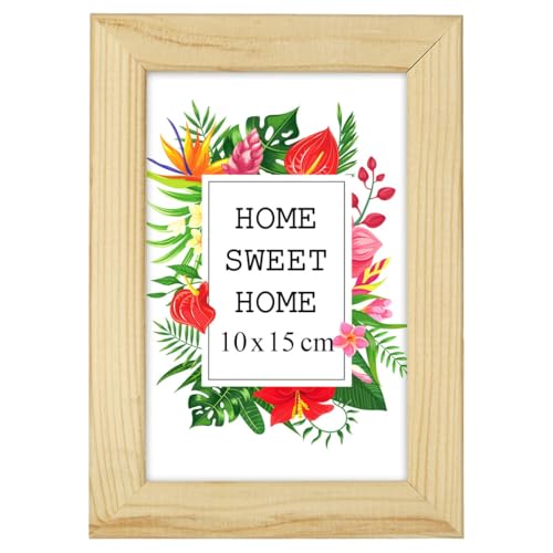 MG Design Bilderrahmen 10 x 15 cm - Farbe Natur aus Holz, mit Acrylglas - zum vertikalen oder horizontalen Aufhängen/Aufstellen, für Fotos, Poster, Puzzles MG Design Bilderrahmen 10 x 15 cm - Farbe Natur aus Holz, mit Acrylglas - zum vertikalen oder horizontalen Aufhängen/Aufstellen, für Fotos, Poster, Puzzles von MG Design