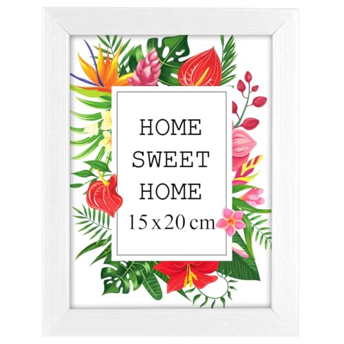 MG Design Bilderrahmen 15 x 20 cm - Farbe Weiß, aus Holz, mit Acrylglas - zum vertikalen oder horizontalen Aufhängen/Aufstellen, für Fotos, Poster, Puzzles MG Design Bilderrahmen 15 x 20 cm - Farbe Weiß, aus Holz, mit Acrylglas - zum vertikalen oder horizontalen Aufhängen/Aufstellen, für Fotos, Poster, Puzzles von MG Design