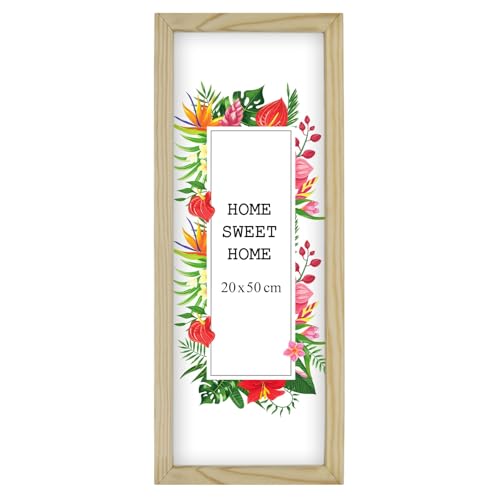 MG Design Bilderrahmen 20 x 50 cm - Farbe Natur, aus Holz, mit Acrylglas - zum vertikalen oder horizontalen Aufhängen, ohne Hintergrund, für Fotos, Poster, Puzzles MG Design Bilderrahmen 20 x 50 cm - Farbe Natur, aus Holz, mit Acrylglas - zum vertikalen oder horizontalen Aufhängen, ohne Hintergrund, für Fotos, Poster, Puzzles von MG Design