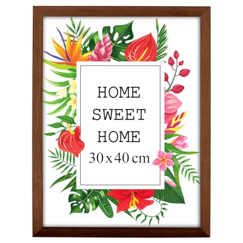 MG Design Bilderrahmen 30 x 40 cm - Farbe Braun aus Holz, mit Acrylglas - zum vertikalen oder horizontalen Aufhängen/Aufstellen, für Fotos, Poster, Puzzles MG Design Bilderrahmen 30 x 40 cm - Farbe Braun aus Holz, mit Acrylglas - zum vertikalen oder horizontalen Aufhängen/Aufstellen, für Fotos, Poster, Puzzles von MG Design