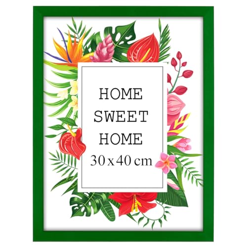 MG Design Bilderrahmen 30 x 40 cm - Farbe Grün, aus Holz, mit Acrylglas - zum vertikalen oder horizontalen Aufhängen/Aufstellen, für Fotos, Poster, Puzzles MG Design Bilderrahmen 30 x 40 cm - Farbe Grün, aus Holz, mit Acrylglas - zum vertikalen oder horizontalen Aufhängen/Aufstellen, für Fotos, Poster, Puzzles von MG Design