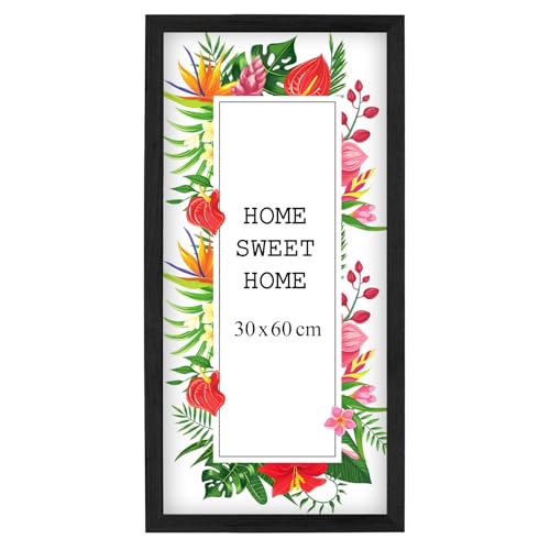 MG Design Bilderrahmen 30 x 60 cm - Farbe Schwarz, aus Holz, mit Acrylglas - zum vertikalen oder horizontalen Aufhängen, ohne Hintergrund, für Fotos, Poster, Puzzles MG Design Bilderrahmen 30 x 60 cm - Farbe Schwarz, aus Holz, mit Acrylglas - zum vertikalen oder horizontalen Aufhängen, ohne Hintergrund, für Fotos, Poster, Puzzles von MG Design
