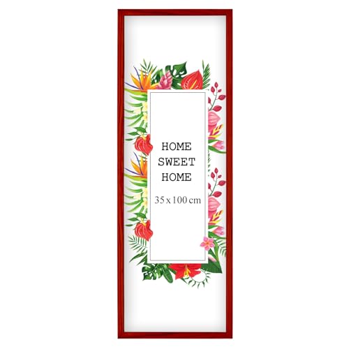 MG Design Bilderrahmen 35 x 100 cm - Farbe Rot, aus Holz, mit Acrylglas - zum vertikalen oder horizontalen Aufhängen, ohne Hintergrund, für Fotos, Poster, Puzzles MG Design Bilderrahmen 35 x 100 cm - Farbe Rot, aus Holz, mit Acrylglas - zum vertikalen oder horizontalen Aufhängen, ohne Hintergrund, für Fotos, Poster, Puzzles von MG Design