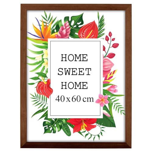 MG Design Bilderrahmen 40 x 60 cm - Farbe Braun, aus Holz, mit Acrylglas - zum vertikalen oder horizontalen Aufhängen, ohne Hintergrund, für Fotos, Poster, Puzzles MG Design Bilderrahmen 40 x 60 cm - Farbe Braun, aus Holz, mit Acrylglas - zum vertikalen oder horizontalen Aufhängen, ohne Hintergrund, für Fotos, Poster, Puzzles von MG Design