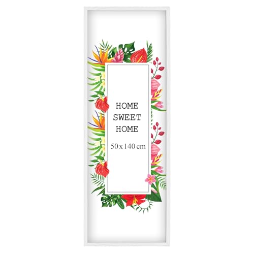 MG Design Bilderrahmen 50 x 140 cm - Farbe Weiß, aus Holz, mit Acrylglas - zum vertikalen oder horizontalen Aufhängen, ohne Hintergrund, für Fotos, Poster, Puzzles MG Design Bilderrahmen 50 x 140 cm - Farbe Weiß, aus Holz, mit Acrylglas - zum vertikalen oder horizontalen Aufhängen, ohne Hintergrund, für Fotos, Poster, Puzzles von MG Design