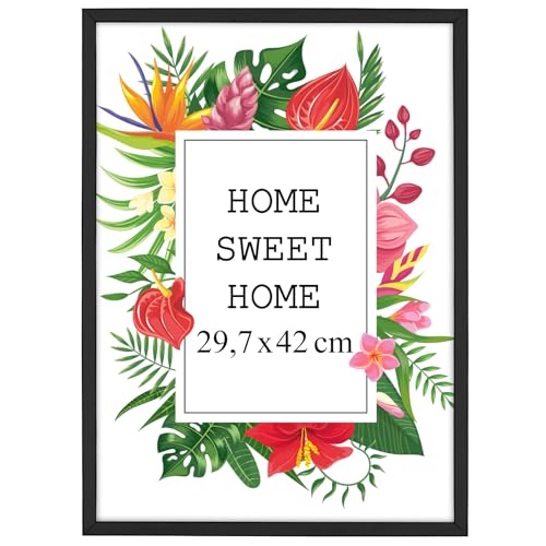 MG Design Bilderrahmen A3 29,7 x 42 cm - Farbe Schwarz, aus Holz, mit Acrylglas - zum vertikalen oder horizontalen Aufhängen, ohne Hintergrund, für Fotos, Poster, Puzzles MG Design Bilderrahmen A3 29,7 x 42 cm - Farbe Schwarz, aus Holz, mit Acrylglas - zum vertikalen oder horizontalen Aufhängen, ohne Hintergrund, für Fotos, Poster, Puzzles von MG Design