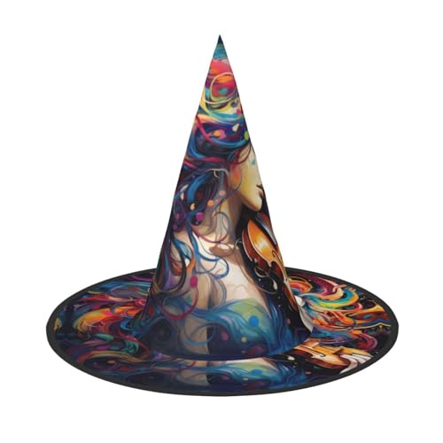 MGGAklp Bunte Musik-Druck, Partyhut, Halloween, Karneval, Hexenhüte für Mottopartys, Urlaubsdekoration MGGAklp Bunte Musik-Druck, Partyhut, Halloween, Karneval, Hexenhüte für Mottopartys, Urlaubsdekoration von MGGAklp