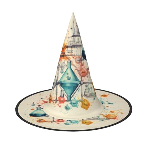 MGGAklp Chemie-Druck, Partyhut, Halloween, Karneval, Hexenhüte für Mottopartys, Urlaubsdekoration von MGGAklp