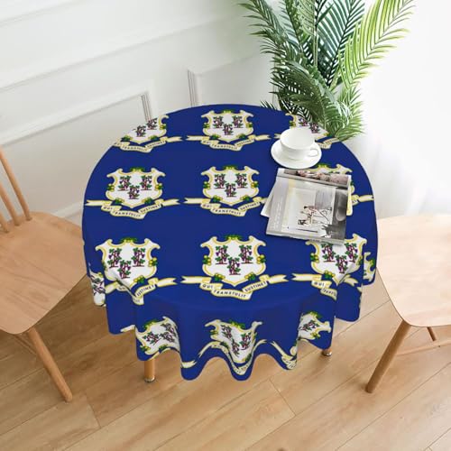 MGGAklp Connecticut Tischdecke mit Staatsflaggen-Druck, waschbar, wiederverwendbar, für Zuhause, Urlaub, Party-Dekoration MGGAklp Connecticut Tischdecke mit Staatsflaggen-Druck, waschbar, wiederverwendbar, für Zuhause, Urlaub, Party-Dekoration von MGGAklp