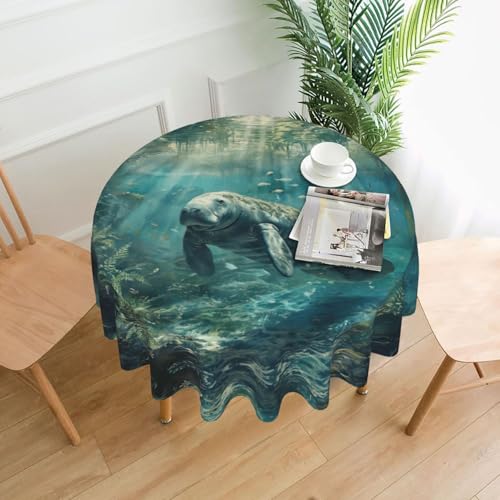 MGGAklp Crazy Save Tischdecke mit Seekuh, waschbar, wiederverwendbar, für Zuhause, Urlaub, Party-Dekoration MGGAklp Crazy Save Tischdecke mit Seekuh, waschbar, wiederverwendbar, für Zuhause, Urlaub, Party-Dekoration von MGGAklp