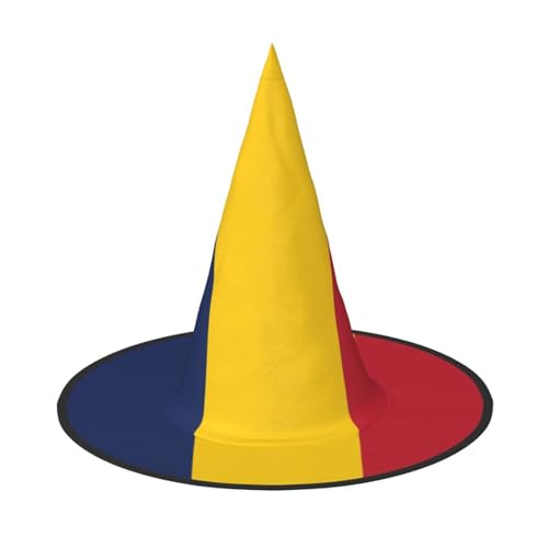 MGGAklp Flagge des Tschads, Partyhut, Halloween, Karneval, Hexenhüte für Mottopartys, Urlaubsdekoration von MGGAklp