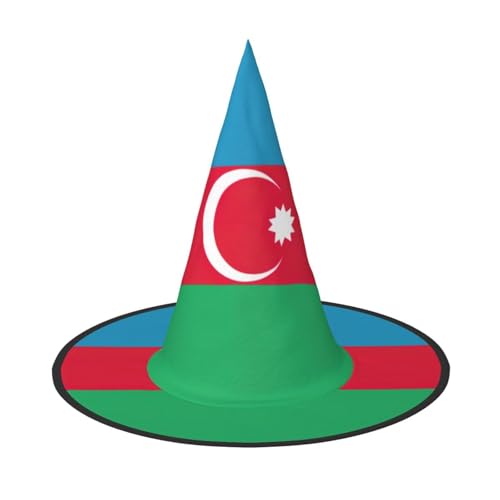 MGGAklp Flagge von Aserbaidschan, Partyhut, Halloween, Karneval, Hexenhüte für Mottopartys, Urlaubsdekoration von MGGAklp