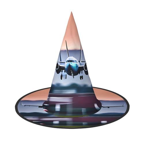 MGGAklp Fliegenflugzeug-Druck, Partyhut, Halloween, Karneval, Hexenhüte für Mottopartys, Urlaubsdekoration MGGAklp Fliegenflugzeug-Druck, Partyhut, Halloween, Karneval, Hexenhüte für Mottopartys, Urlaubsdekoration von MGGAklp