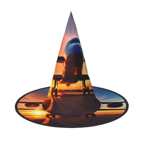 MGGAklp Flugzeughut mit Sonnenuntergang und Himmel, Partyhut, Halloween, Karneval, Hexenhüte für Mottopartys, Urlaubsdekoration MGGAklp Flugzeughut mit Sonnenuntergang und Himmel, Partyhut, Halloween, Karneval, Hexenhüte für Mottopartys, Urlaubsdekoration von MGGAklp