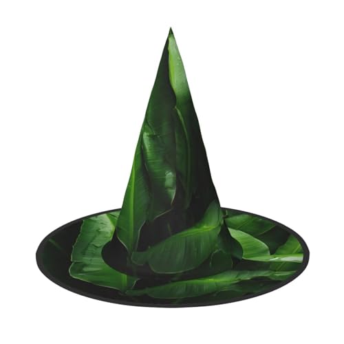 MGGAklp Frische Bananenblätter Druck Party Hut Halloween Karneval Hexen Hüte für Mottopartys Urlaub Dekor MGGAklp Frische Bananenblätter Druck Party Hut Halloween Karneval Hexen Hüte für Mottopartys Urlaub Dekor von MGGAklp