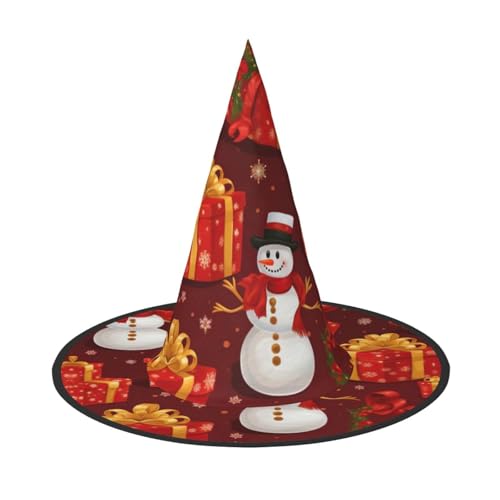 MGGAklp Frohe Weihnachten Schneemann Druck Party Hut Halloween Karneval Hexen Hüte für Mottopartys Urlaub Dekor von MGGAklp