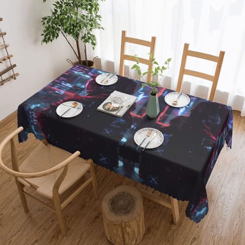 MGGAklp Hacker Era Tischdecke, rechteckig, bedruckt, waschbar, für Esszimmer, Party, drinnen und draußen MGGAklp Hacker Era Tischdecke, rechteckig, bedruckt, waschbar, für Esszimmer, Party, drinnen und draußen von MGGAklp