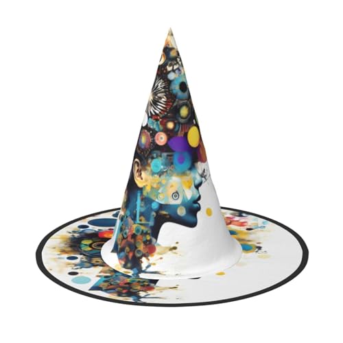 MGGAklp Künstliche Intelligenz, Gehirndruck, Partyhut, Halloween, Karneval, Hexenhüte für Mottopartys, Urlaubsdekoration MGGAklp Künstliche Intelligenz, Gehirndruck, Partyhut, Halloween, Karneval, Hexenhüte für Mottopartys, Urlaubsdekoration von MGGAklp