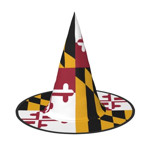 MGGAklp Maryland State Flag Print Party Hut Halloween Karneval Hexen Hüte für Mottopartys Urlaub Dekor MGGAklp Maryland State Flag Print Party Hut Halloween Karneval Hexen Hüte für Mottopartys Urlaub Dekor von MGGAklp