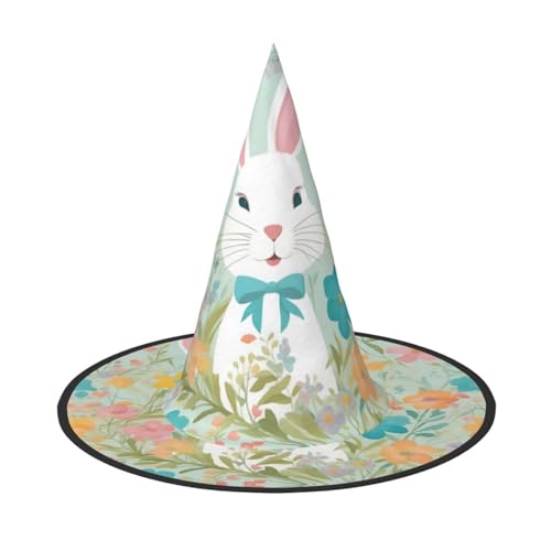 MGGAklp Osterhase mit Blumendruck, Partyhut, Halloween, Karneval, Hexenhüte für Mottopartys, Urlaubsdekoration MGGAklp Osterhase mit Blumendruck, Partyhut, Halloween, Karneval, Hexenhüte für Mottopartys, Urlaubsdekoration von MGGAklp