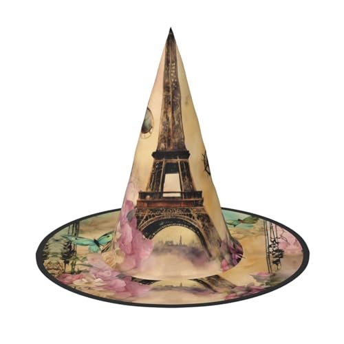 MGGAklp Paris Eiffelturm Print Party Hut Halloween Karneval Hexen Hüte für Mottopartys Urlaub Dekor MGGAklp Paris Eiffelturm Print Party Hut Halloween Karneval Hexen Hüte für Mottopartys Urlaub Dekor von MGGAklp