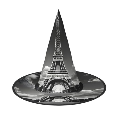 MGGAklp Pariser Eiffelturm und Wolken-Druck, Partyhut, Halloween, Karneval, Hexenhüte für Mottopartys, Urlaubsdekoration MGGAklp Pariser Eiffelturm und Wolken-Druck, Partyhut, Halloween, Karneval, Hexenhüte für Mottopartys, Urlaubsdekoration von MGGAklp