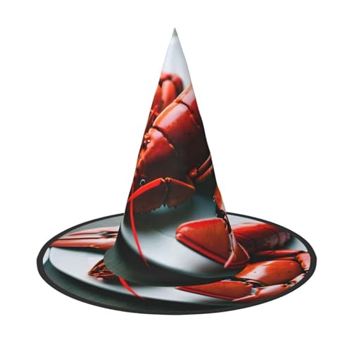 MGGAklp Partyhut mit Hummer-Druck, Halloween, Karneval, Hexenhüte für Mottopartys, Urlaubsdekoration MGGAklp Partyhut mit Hummer-Druck, Halloween, Karneval, Hexenhüte für Mottopartys, Urlaubsdekoration von MGGAklp