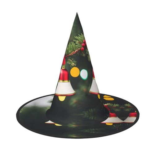 MGGAklp Partyhut mit Weihnachtsbaum und Glocke, für Halloween, Karneval, Hexenhüte für Mottopartys, Urlaubsdekoration MGGAklp Partyhut mit Weihnachtsbaum und Glocke, für Halloween, Karneval, Hexenhüte für Mottopartys, Urlaubsdekoration von MGGAklp