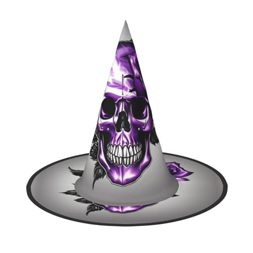 MGGAklp Partyhut mit lila Rose und Totenkopf, Halloween, Karneval, Hexenhüte für Mottopartys, Urlaubsdekoration MGGAklp Partyhut mit lila Rose und Totenkopf, Halloween, Karneval, Hexenhüte für Mottopartys, Urlaubsdekoration von MGGAklp