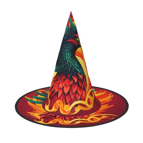 MGGAklp Phoenix Print Party Hut Halloween Karneval Hexen Hüte für Mottopartys Urlaub Dekor MGGAklp Phoenix Print Party Hut Halloween Karneval Hexen Hüte für Mottopartys Urlaub Dekor von MGGAklp
