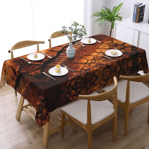 MGGAklp Rechteckige Tischdecke mit Dinosaurier-Muster, waschbar, für Esszimmer, Party, drinnen und draußen von MGGAklp