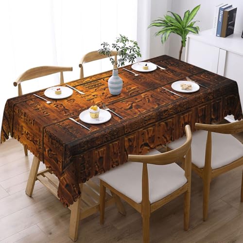 MGGAklp Rechteckige Tischdecke mit Indianer-Druck, waschbar, Tischdecke für Esszimmer, Party, drinnen und draußen von MGGAklp