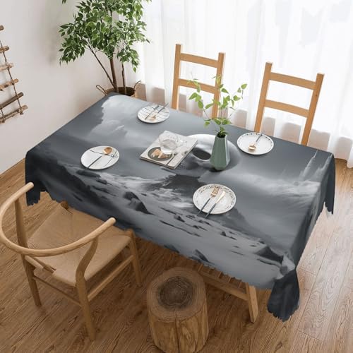 MGGAklp Rechteckige Tischdecke mit Punk-Skull-Druck, waschbar, für Esszimmer, Party, drinnen und draußen, Weiß MGGAklp Rechteckige Tischdecke mit Punk-Skull-Druck, waschbar, für Esszimmer, Party, drinnen und draußen, Weiß von MGGAklp