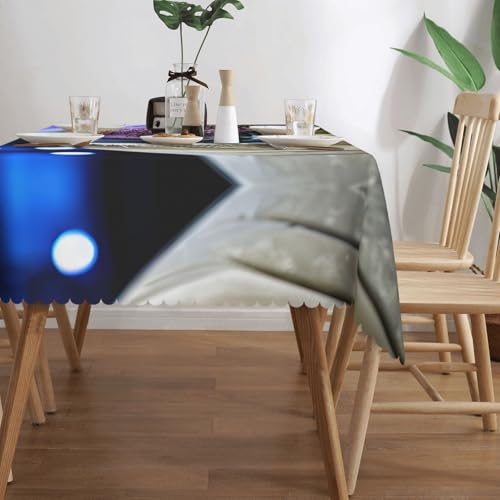 MGGAklp Rechteckige Tischdecke mit Walross-Druck, waschbar, für Esszimmer, Party, drinnen und draußen MGGAklp Rechteckige Tischdecke mit Walross-Druck, waschbar, für Esszimmer, Party, drinnen und draußen von MGGAklp