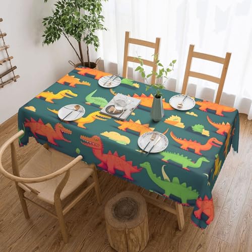 MGGAklp Rechteckige Tischdecken mit vielen kleinen Dinosaurier-Aufdruck, waschbar, für Esszimmer, Party, drinnen und draußen MGGAklp Rechteckige Tischdecken mit vielen kleinen Dinosaurier-Aufdruck, waschbar, für Esszimmer, Party, drinnen und draußen von MGGAklp