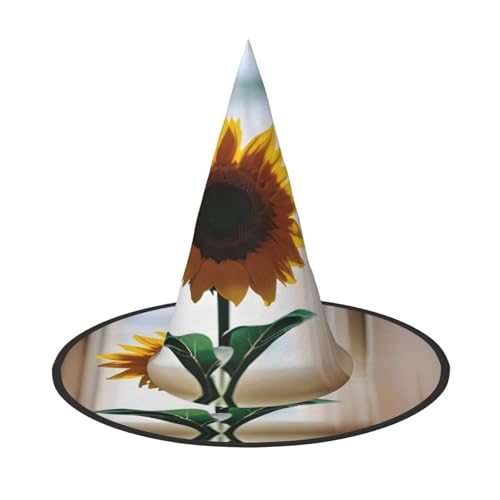 MGGAklp Schöner Sonnenblumen-Druck, Partyhut, Halloween, Karneval, Hexenhüte für Mottopartys, Urlaubsdekoration MGGAklp Schöner Sonnenblumen-Druck, Partyhut, Halloween, Karneval, Hexenhüte für Mottopartys, Urlaubsdekoration von MGGAklp