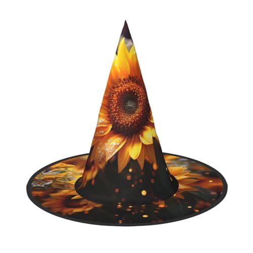 MGGAklp Sonnenblumen-Schönheitsdruck, Partyhut, Halloween, Karneval, Hexenhüte für Mottopartys, Urlaubsdekoration MGGAklp Sonnenblumen-Schönheitsdruck, Partyhut, Halloween, Karneval, Hexenhüte für Mottopartys, Urlaubsdekoration von MGGAklp