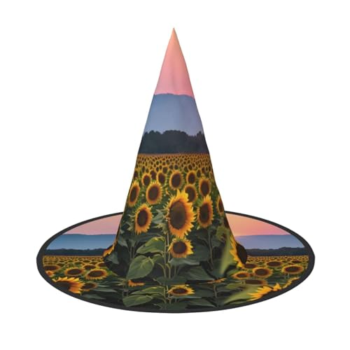 MGGAklp Sonnenblumen-Sonnenaufdruck, Partyhut, Halloween, Karneval, Hexenhüte für Mottopartys, Urlaubsdekoration MGGAklp Sonnenblumen-Sonnenaufdruck, Partyhut, Halloween, Karneval, Hexenhüte für Mottopartys, Urlaubsdekoration von MGGAklp