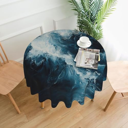 MGGAklp Tischdecke mit Aufdruck "Within The Tides", waschbar, wiederverwendbar, für Zuhause, Urlaub, Party-Dekoration MGGAklp Tischdecke mit Aufdruck "Within The Tides", waschbar, wiederverwendbar, für Zuhause, Urlaub, Party-Dekoration von MGGAklp