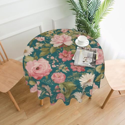 MGGAklp Tischdecke mit Blumendruck, waschbar, wiederverwendbar, für Zuhause, Urlaub, Party-Dekoration MGGAklp Tischdecke mit Blumendruck, waschbar, wiederverwendbar, für Zuhause, Urlaub, Party-Dekoration von MGGAklp