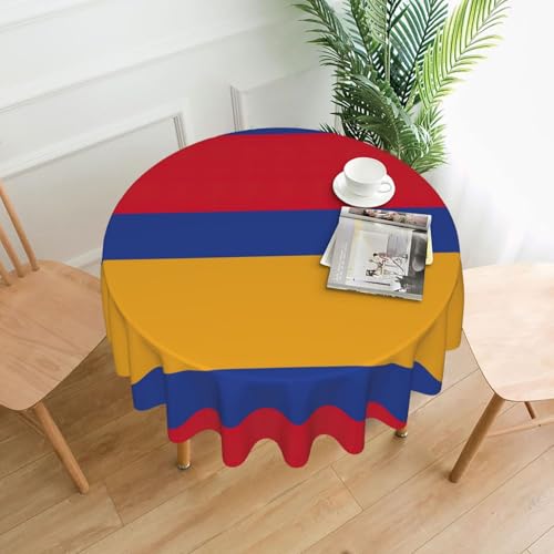 MGGAklp Tischdecke mit Flagge von Armenien, waschbar, wiederverwendbar, für Zuhause, Urlaub, Party-Dekoration MGGAklp Tischdecke mit Flagge von Armenien, waschbar, wiederverwendbar, für Zuhause, Urlaub, Party-Dekoration von MGGAklp