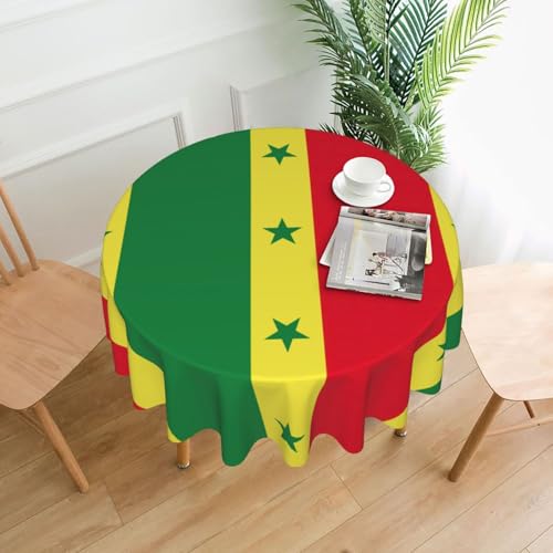 MGGAklp Tischdecke mit Flagge von Senegal, waschbar, wiederverwendbar, für Zuhause, Urlaub, Party-Dekoration MGGAklp Tischdecke mit Flagge von Senegal, waschbar, wiederverwendbar, für Zuhause, Urlaub, Party-Dekoration von MGGAklp
