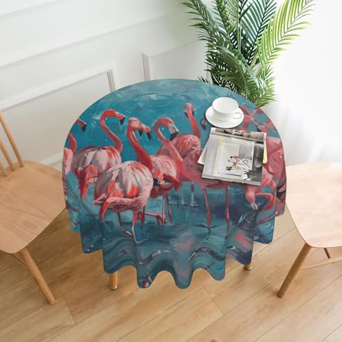 MGGAklp Tischdecke mit Flamingo-Druck, waschbar, wiederverwendbar, für Zuhause, Urlaub, Party-Dekoration MGGAklp Tischdecke mit Flamingo-Druck, waschbar, wiederverwendbar, für Zuhause, Urlaub, Party-Dekoration von MGGAklp